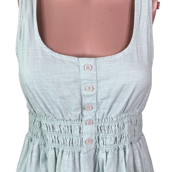 Urban Outfitters Pastel Blue Hailey Tiered Coquette Mini Dress SZ S - Picture 4 of 9